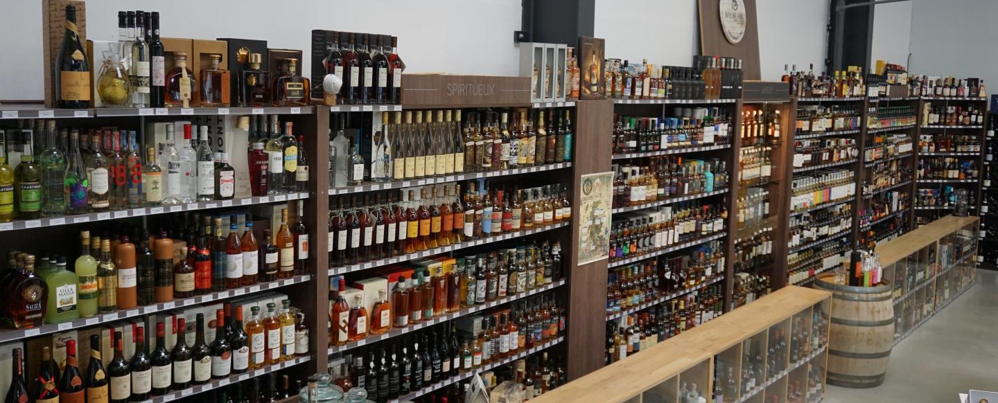 Le mur des spiritueux﻿