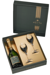 COFFRET DEUTZ Brut avec flûtes COFFRET DEUTZ Brut avec flûtes