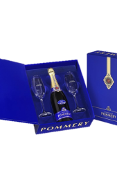 POMMERY Brut Royal en coffret 2 flûtes