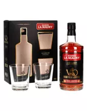 Maison La Mauny - Rhum Ambré Agricole VO - Coffret 2 Verres